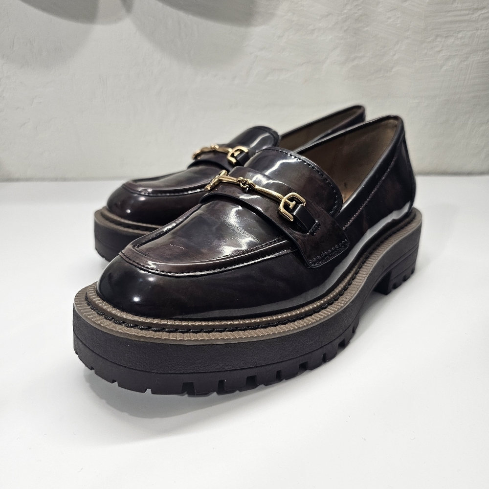 Sam Edelman Laurs Llug Platform Sole Loafers Womens in Brown
